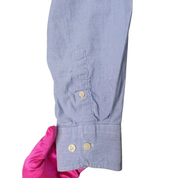 U.S. Polo Assn. Mens 100% Cotton Blue Button Down Long Sleeve Casual Shirt Sz XL - Picture 6 of 16